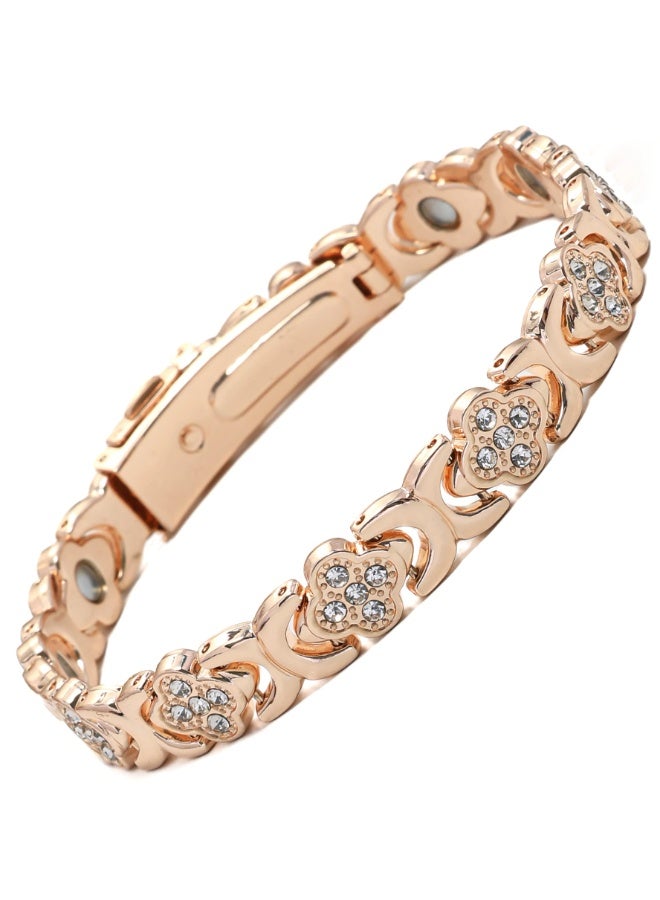 Ultra Magnetic Pure Copper Bracelet for Women, 3500 Gauss Magnets, Sleep Aid, Improves Complexion, Smoother Skin, Adjustable - Image 2